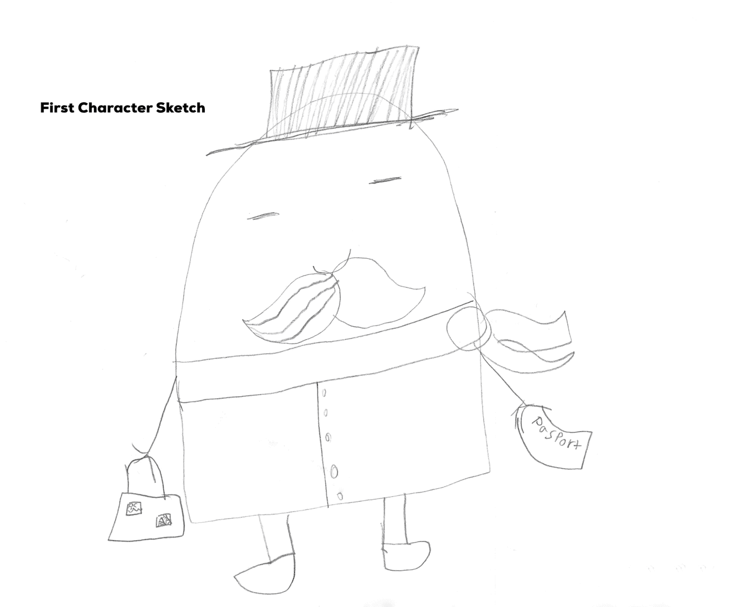 First character sketch from my childhood